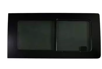 Omtec Otomotive Seitenfenster Schiebefenster VW T5 2003-2015 rechts L1/L2, dunkel getönt (7522405-1FSDSR)