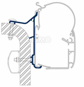 Dometic Perfect Wall (1100/1500) Adapter für Hymer Van B2, 500cm