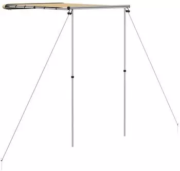 vidaXL Wohnwagen-Markise 1,2x2x2,15m beige (148133)