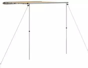 vidaXL Wohnmobil- und Wohnwagen-Markise 2,4x2x2,15m, beige (148138)