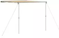 vidaXL Wohnwagen-Markise 2,4x3x2,15 m Beige