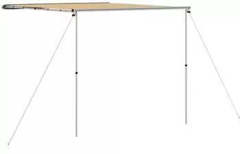 vidaXL Wohnwagen-Markise 2,4x3x2,15m beige (148140)