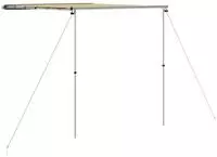 vidaXL Wohnwagen-Markise 1,8x2,5x2,15 m Beige