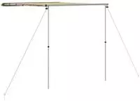 vidaXL Wohnwagen-Markise 2,4x2,5x2,15 m Beige