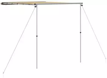vidaXL Wohnwagen-Markise 2,4x2,5x2,15m, beige (148139)