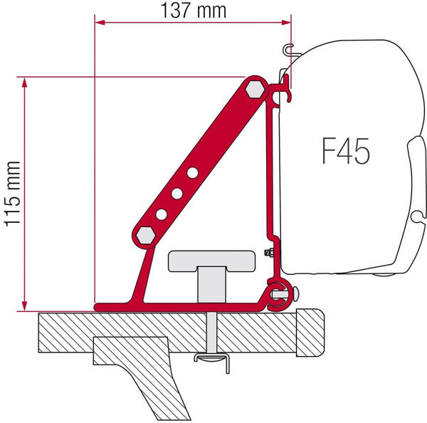 Fiamma Compass Adapter Kit Auto (F35/F45)