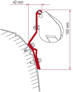 Fiamma F35 Adapter für VW T4