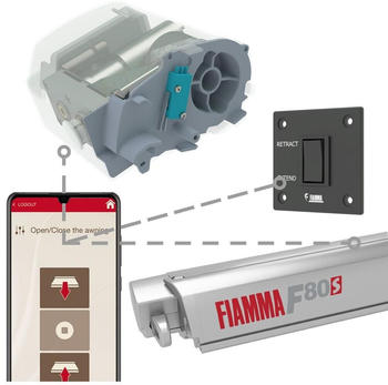 Fiamma F80 Motor Kit Advanced, F80s, titanium
