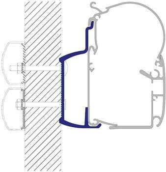 Dometic Perfect Wall (1100/1500) Adapter für Chausson/Arca, 300cm