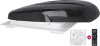 BERGER Dachluke Wohnwagen 40x40 mit 12V Ventilationssystem und Regenschutz 