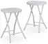 Relaxdays Bastian Klapphocker 2er Set 45 x 32,5 x 29 cm (HxBxT) Kunststoff