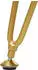 MCW Sitzhocker K47, Hocker mit Staufach, Ø 33cm, Samt-Optik hellgrau/gold