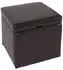 MCW Sitzhocker Aufbewahrungsbox Carrara Leder+Kunstleder 45x44x44cm braun