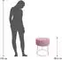 Echtwerk Echtwerk Sitzocker Marylin Samtbezug 35,5x35,5x40,5 cm rosa