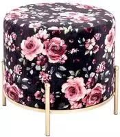 HAKU Hocker "Pouf, Schemel, Stockerl" rund - aus Textil Blau - &Oslash;/H 48/40 cm