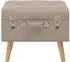 vidaXL Hocker mit Stauraum 3 Stk. Beige Stoff (247524)