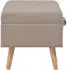 vidaXL Hocker mit Stauraum 3 Stk. Beige Stoff (247524)