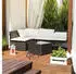 Relaxdays Bastian Klapphocker 2er Set 45 x 32,5 x 29 cm (HxBxT) Kunststoff schwarz