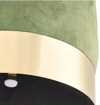vidaXL Hocker Samt Senfgr&uuml;n und Golden (249841)