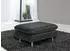 Places of Style Hocker Redding. B/H/T: 80 cm x 43 cm x 60 cm, NaturLEDER Madras, schwarz (28317732)