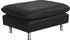 Places of Style Hocker Redding. B/H/T: 80 cm x 43 cm x 60 cm, NaturLEDER Madras, schwarz (28317732)