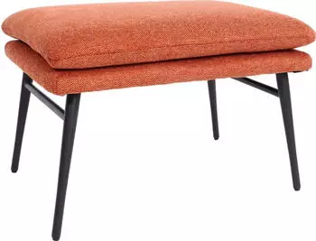 MCW L62 Polsterhocker 38x56x40cm Stoff/Textil terracotta-braun