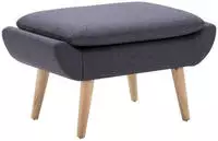 vidaXL Hocker Stoffbezug 73 x 43 x 42 cm Dunkelgrau