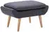 vidaXL Sitzhocker Stoff grau 73x42x43cm (246989)