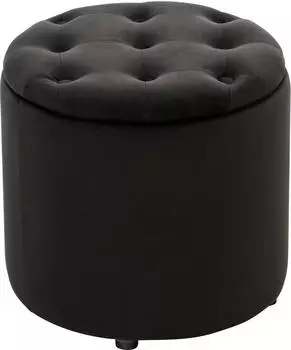 CLP Sitzhocker Pantin mit Stauraum Samt schwarz (800000423586)