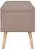 vidaXL Hocker mit Stauraum 3 Stk. Braun Stoff (247525)