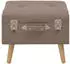 vidaXL Hocker mit Stauraum 3 Stk. Braun Stoff (247525)