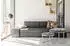 Kayoom Becky 825 Hocker 2er-Set, rund, Retro-Stil, Grau/Silber (Becky 825)