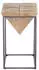 Bizzotto Prismy Hocker Tannenholz, Stahlgestell, 25,5x25,5x46cm (Prismy)