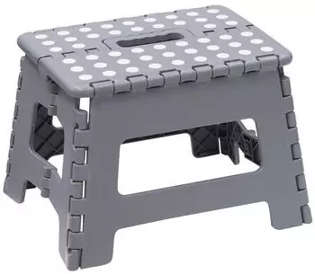 Arregui TB-022 Klapphocker 22cm Grau, Erwachsene & Kinder, 150kg (TB-022-G)
