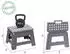 Arregui TB-022 Klapphocker 22cm Grau, Erwachsene & Kinder, 150kg (TB-022-G)