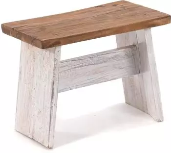 Xtradefactory Schemel 40 Sitzhocker Mahagoni massiv, 40x31x25cm (Schemel 40)