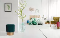 Kayoom Hocker "Nano 110, Hocker in stilvollem Design, runde Form, mit Fu&szlig; aus