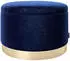 Playboy SUE Pouf rund Samt dunkelblau mit Stauraum, 55x35cm (39820559-0)