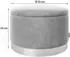 Playboy SUE Pouf rund Samt dunkelblau mit Stauraum, 55x35cm (39820559-0)