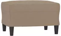 vidaXL Fu&szlig;hocker Cappuccino-Braun 60x50x41 cm Kunstleder