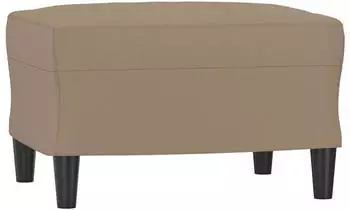 vidaXL Fu&szlig;hocker Kunstleder Cappuccino-Braun 60x50x41cm (349292)