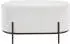 SalesFever Polsterhocker Cord-Optik, Beige, 80x42x40cm, Metall-Gestell (369326)