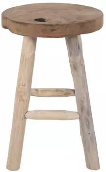 House Nordic Badia Hocker Teakholz rund 30x45cm (1501100)