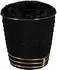 Kayoom Hocker Doric Schwarz/Gold, 50% Baumwolle 50% Acryl, 42x50cm