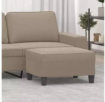 vidaXL Polsterhocker Mikrofasergewebe Taupe 70x55x41cm (349361)