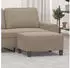 vidaXL Polsterhocker Mikrofasergewebe Taupe 70x55x41cm (349361)