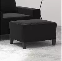 Fu&szlig;hocker Schwarz 60x50x41 Cm Mikrofasergewebe Vidaxl
