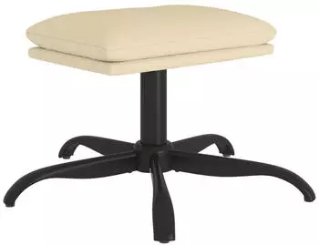 vidaXL Polsterhocker Stoff Creme 60x60x36cm (341569)