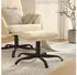 vidaXL Polsterhocker Stoff Creme 60x60x36cm (341569)