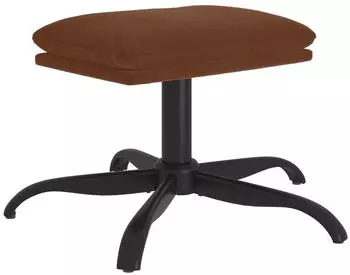 vidaXL Polsterhocker Mikrofasergewebe Braun 60x60x36cm (341620)